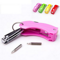 Nail File Tool Kits Keychain with Flashlight